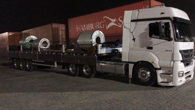 Operação de Bobinas - Operação de desova e carregamentos